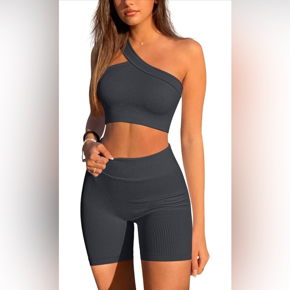 2 Piece Seamless Ribbed workout set
